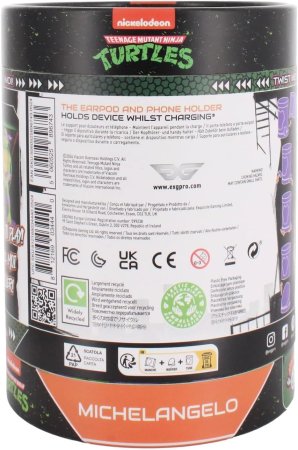  Фигурка подставка для геймпада/телефона Cable Guys Holdems: Микеланджело (Michelangelo) Подростки Мутанты Ниндзя Черепашки (TMNT Teenage Mutant Ninja Turtles) (896743) 10 см 