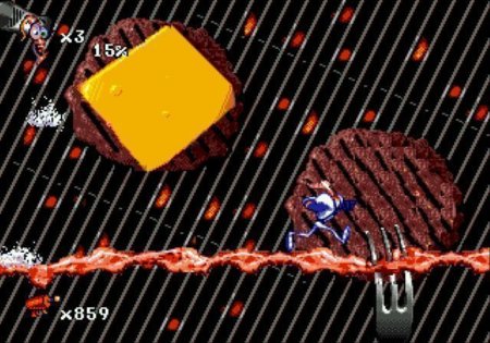 Червяк Джим 2 (Earthworm Jim 2) Русская Версия (16 bit) 