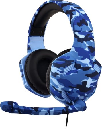 Игровая гарнитура проводная Subsonic Gaming Headset War Force (Blue Camo) Синий камуфляж (PS4/PS5/Xbox One/Series XSwitch/Android/IOS/PC) 