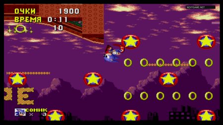 Соник Ежик (Sonic The Hedgehog) Русская Версия (16 bit) 