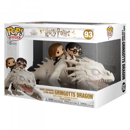   Funko POP! Rides: ,        (Harry, Hermione & Ron Riding Gringotts Dragon)   11 (Harry Potter S11) ((93) 50815) 15 