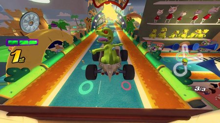 игра Nickelodeon Kart Racers Bundle (Код на загрузку) + Руль (Switch) для Nintendo Switch