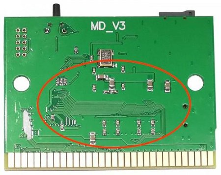 Картридер карты памяти SD для приставки Sega Professional Genesis Ever Drive V3 PRO (16 bit)