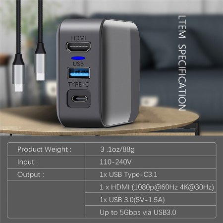 Зарядная док-станция + подключение к ТВ + адаптер + кабель USB C (171517) (Switch/Switch Lite/Android)