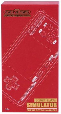 Купить Портативная игровая приставка Retro Genesis Port 3000 (4000 в 1) + 4000 встроенных игр (Черный/Красный) для PC