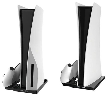 Подставка для вертикальной установки консоли + зарядная станция OIVO (IV-P5238) (PS5)