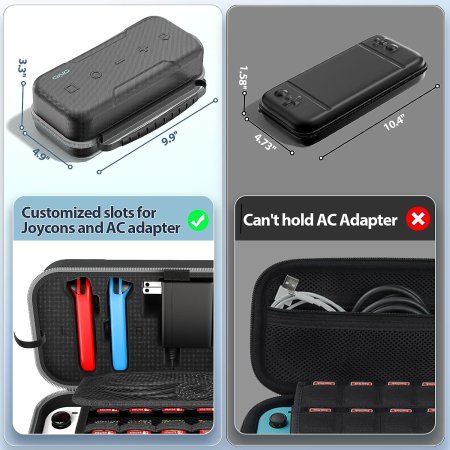 Чехол-сумка Carry Case Oivo (IV-SW188) Grey (Серый) (Switch/Switch OLED)