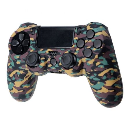  Защитный силиконовый чехол Controller Silicon Case для геймпада Sony Dualshock 4 Wireless Controller Camouflage Black/Blue/Brown/Yellow (Камуфляж Черный/Синий/Коричневый/Желтый) (PS4) 