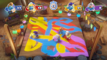 игра The Smurfs (Смурфики): Деревенская Вечеринка (Village Party) Русская Версия (Switch) для Nintendo Switch