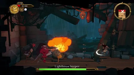 игра Curse of the Sea Rats Русская Версия (Switch) USED Б/У для Nintendo Switch