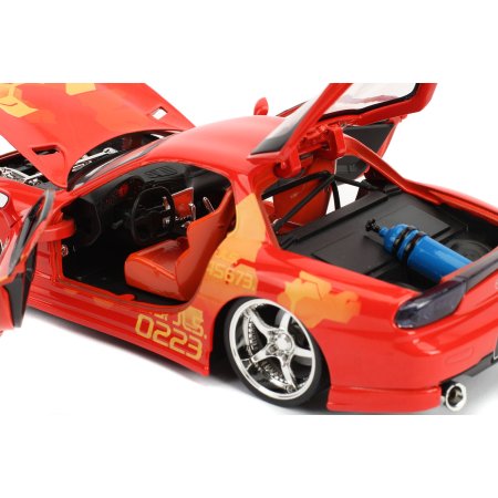  Машинка Jada Toys: 1993 Мазда РХ-7 ФД3С-Вайд Боди (1993 Mazda RX-7 FD3S-Wide Body 1:24) Форсаж (The Fast and the Furious) (30747) 20 см