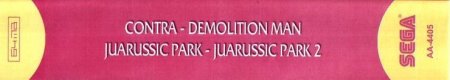   4  1 AA-4405 CONTRA / DEMOLITION MAN /JUARUSSIC PARK1,2   (16 bit) 