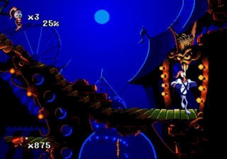 Червяк Джим 2 (Earthworm Jim 2) Русская Версия (16 bit) 