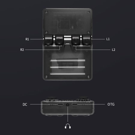 Портативная игровая приставка Game Station Black 128 GB (R35S) Черный (Black) для 8 bit, Денди (Dendy)