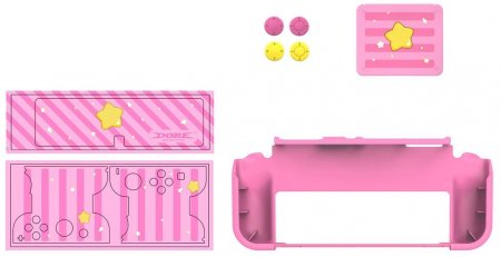   Protection Kit DOBE (iTNS-2120)  (Pink) (Switch OLED)