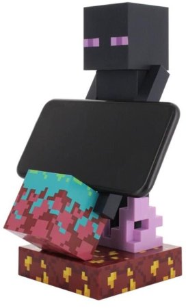  Фигурка подставка для геймпада/телефона Cable Guys: Эндермен: Издание Нилий (Enderman: Nether Edition) Майнкрафт (Minecraft) (898105) 20 см 