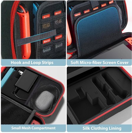Чехол-сумка Carry Case Oivo (IV-SW188) Red (Красный) (Switch/Switch OLED)