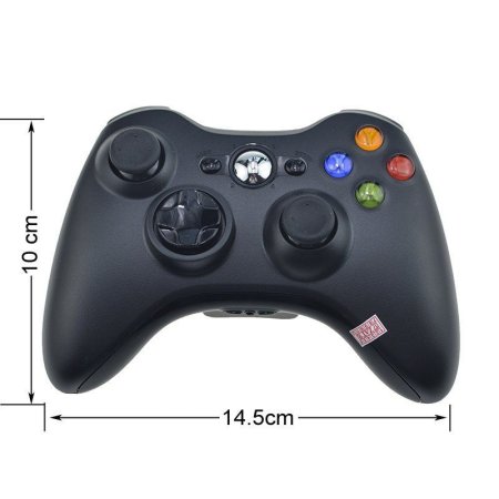 Геймпад беспроводной Wireless Controller для Xbox 360 (Black) Черный (Xbox 360) 