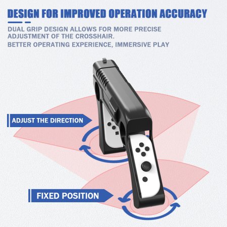 Автомат-крепление для контроллеров Joy-Con Game Gun (GNS-870) Черный (Switch)
