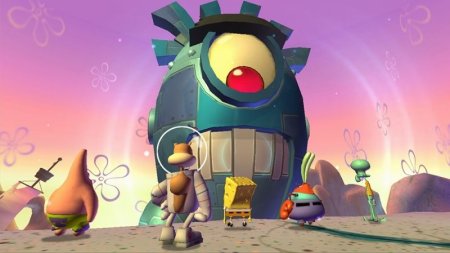 Купить игру SpongeBob SquarePants: Plankton's Robotic Revenge (Губка Боб Квадратные Штаны. Планктон: Месть роботов) Русская Версия (PS3) USED Б/У для Sony Playstation 3