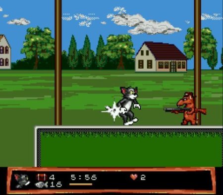 Том и Джерри (Tom and Jerry: Frantic Antics) Русская Версия (16 bit) 