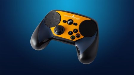 Комплект наклеек CSGO Blue/Orange для Steam Controller (PC) 
