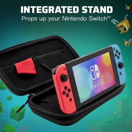 Сумка для аксессуаров и консоли PDP REALMz Travel Case Plus Minecraft (Forest Battle) (073268) (Slim Size) (Switch/OLED/Lite)