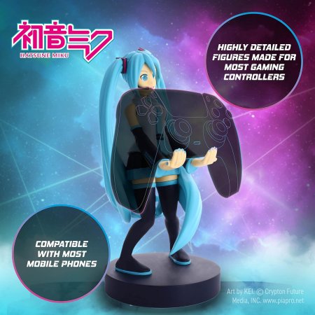  Фигурка подставка для геймпада/телефона Cable Guys: Хацунэ Мику (Hatsune Miku) (895463) 20 см 
