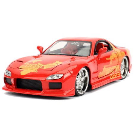  Машинка Jada Toys: 1993 Мазда РХ-7 ФД3С-Вайд Боди (1993 Mazda RX-7 FD3S-Wide Body 1:24) Форсаж (The Fast and the Furious) (30747) 20 см