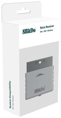 Адаптер для подключения беспроводного геймпада Xbox/PS5/PS4 к PS One/PS2/PC 8BitDo (PC/Switch) 