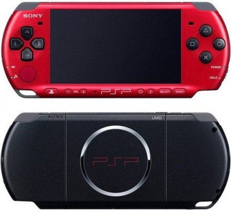   Sony PlayStation Portable Slim Lite PSP 3000 Red / Black (-) (REF)