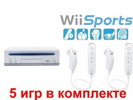     Nintendo Wii Sports Pack Rus + Wii Sports (5  ) +    2  Nintendo Wii