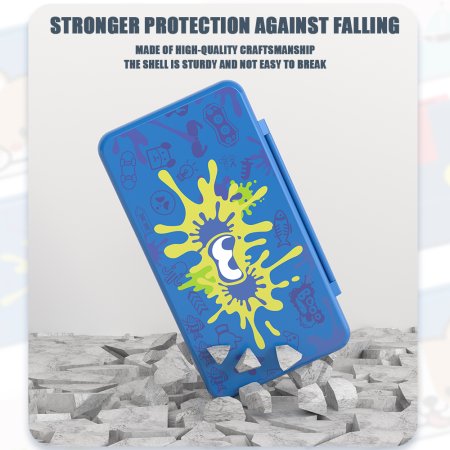 Кейс для хранения 24 игровых картриджей Expansion Card Slot Switch 24 in 1 Splatoon Синий (Blue) (GNS-169) (Switch)