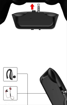  Адаптер для Bluetooth гарнитур и Airpods Wireless Tansmitter 5GX (SND-W02) (PS4) 
