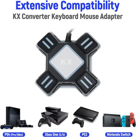  Разветвитель USB HUB KX Adapter Keyboard and Mouse Adapter (PS3/PS4/Xbox One/Switch) 