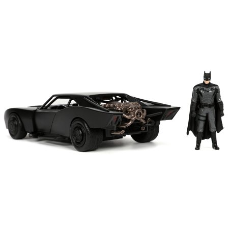 Машинка и Фигурка Jada Toys: Бэтмобиль и Бэтмен (Batmobile W/Batman) 2021 Бэтмен (2021 Batman) (32731) 4 см Персонажи игр