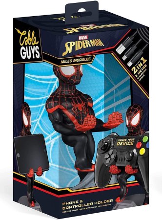 Фигурка подставка для геймпада/телефона Cable Guys: Человек-Паук Майлз Моралес (Miles Morales Spiderman) Марвел (Marvel) (CGCRMR300132)