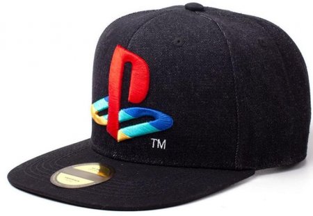  Difuzed: Playstation: Logo Denim Snapback Cap   