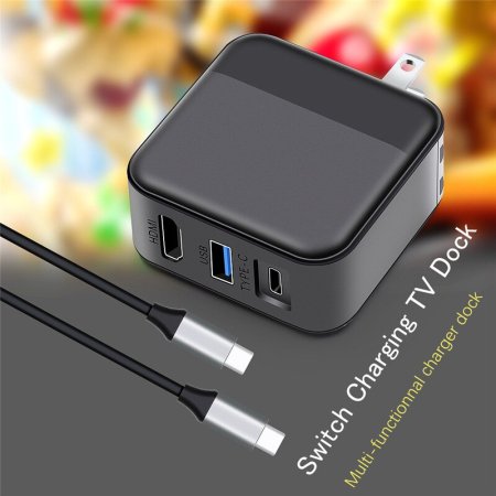 Зарядная док-станция + подключение к ТВ + адаптер + кабель USB C (171517) (Switch/Switch Lite/Android)