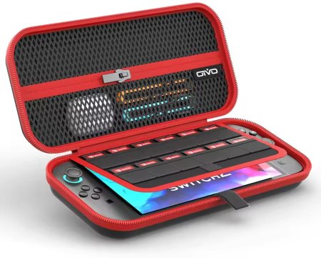 Чехол для приставки Nintendo Switch 2 Oivo Protective Travel Storage Bag (IV-SW626) (Black-Red) Черный-Красный (Switch 2)
