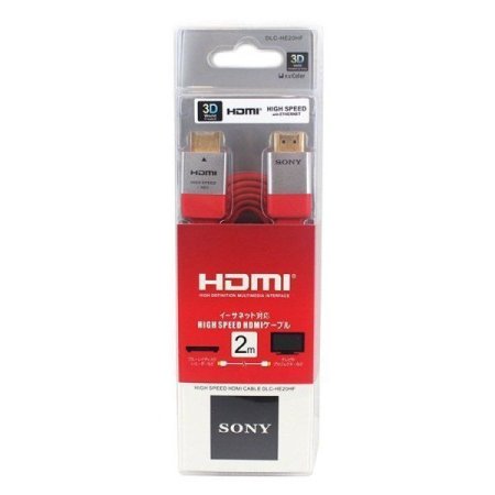  Кабель Sony HDMI 2метра (поддержка 3D) Красный PC/PS3/PS4/Switch/Wii U/Xbox 360/Xbox One 