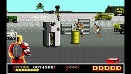 Сборник игр 4 в 1 AA-4140(RU) CHASE H.Q. / DYNAMITE DUKE / ESWAT / RAMBO 3 Русская Версия (16 bit) 