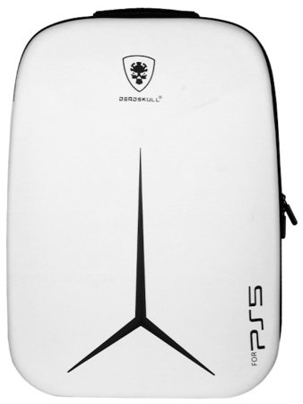 Рюкзак для хранения и перевозки игровой приставки Sony PlayStation 5 и геймпадов Travele Deadskull White (Белый) (PS5)