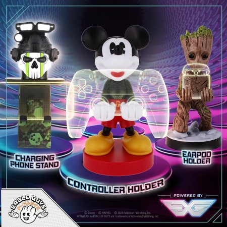 Фигурка подставка для геймпада/телефона Cable Guys: Микки Маус (Mickey Mouse) Дисней (Disney) 20 см
