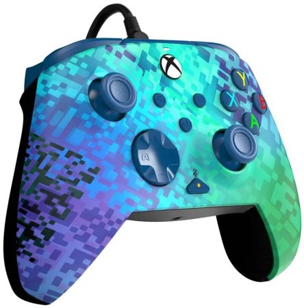Геймпад проводной Controller Wired Rematch PDP Glitch Green (023-GG) (Xbox One/Series X/S/PC) 