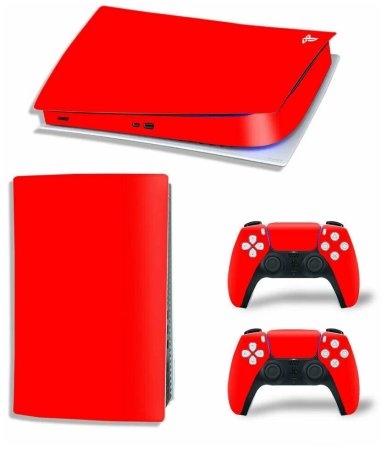 Наклейка виниловая для PlayStation 5 Digital Edition (Red) Красная (PS5)