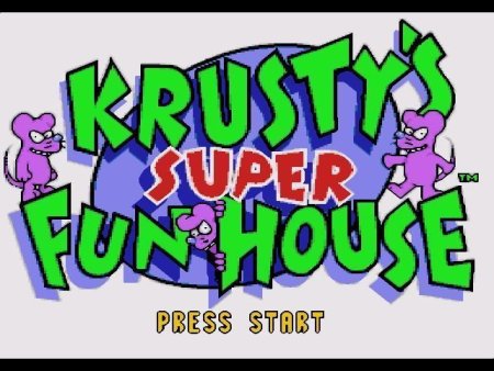 Симпсоны Дом Развлечений Красти (Simpsons Krustys Fun House) Русская Версия (16 bit) 