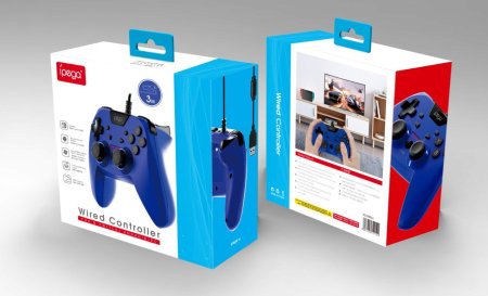Геймпад проводной iPega Синий (PG-SW012B) (Switch/PC/Android/PS3)