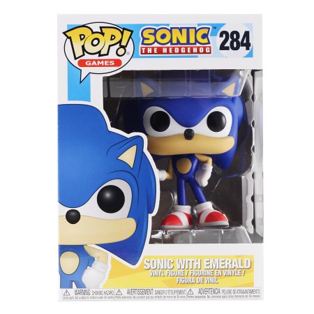 Фигурка Funko POP! Games: Соник с изумрудом (Sonic with Emerald) Ежик Соник (Sonic the Hedgehog) (20147) 9,5 см