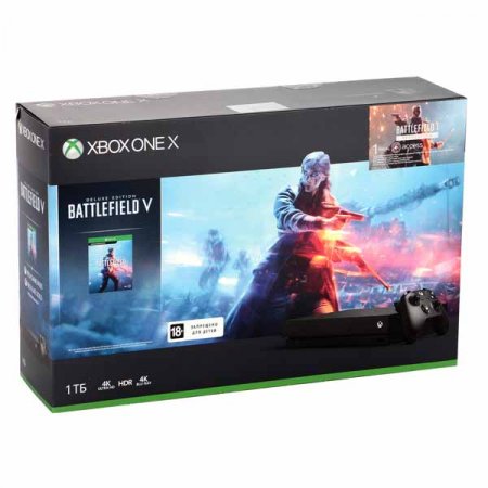  Microsoft Xbox One X 1Tb Eur  +  Battlefild 5 